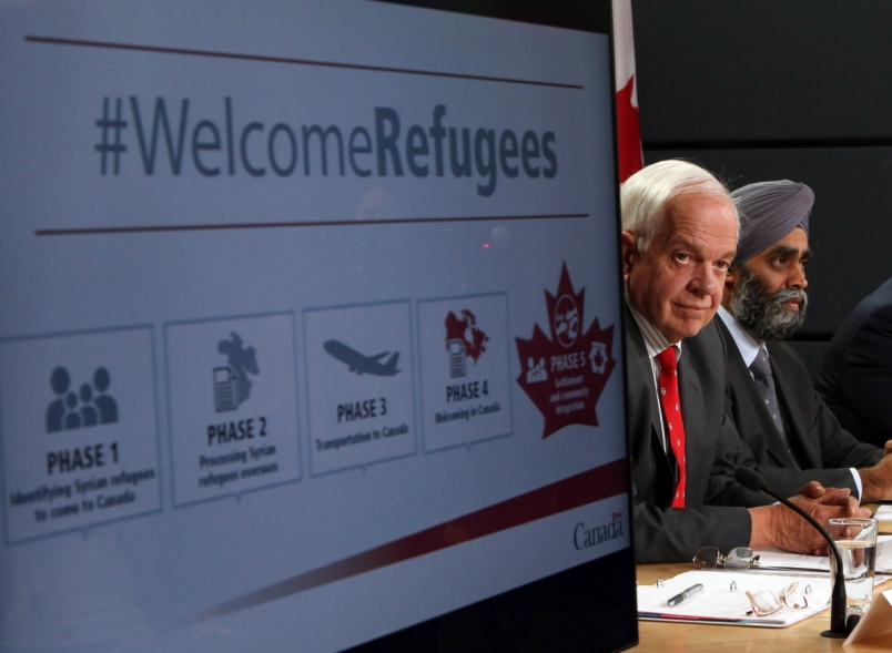 Does the government provide any support to government-assisted refugees?
